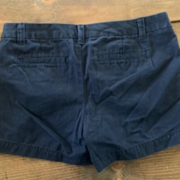 Merona Navy Blue Khaki Shorts Blue Shorts Size 4 - Picture 2 of 2